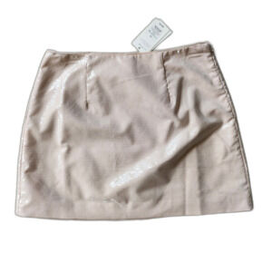 A New Day Sequin Mini Skirt - Buff - Women's 10 - NWT (No69)